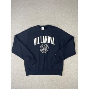 Villanova University Wildcats Sweatshirt Mens M Blue Nova Champion Crew Neck